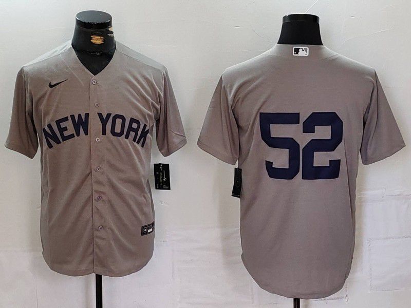 Men New York Yankees #52 No Name Nike Game 2024 MLB Jersey style 724